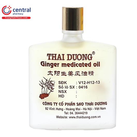 Dầu Gừng Thái Dương 24ml: Công dụng, cách dùng hiệu quả