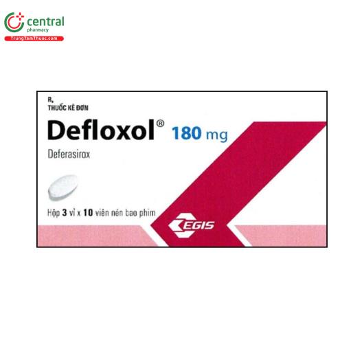 Thuốc Defloxol 180 điều trị quá tải sắt mạn tính do truyền máu