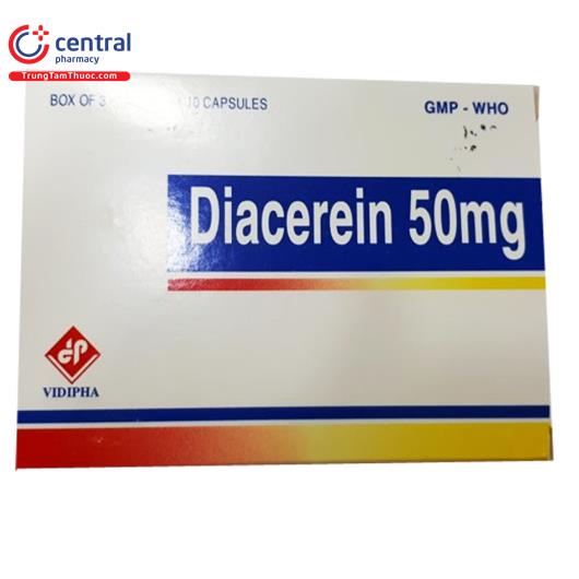 [CHÍNH HÃNG] Thuốc Diacerein 50mg (Vidipha) điều trị thoái hóa khớp