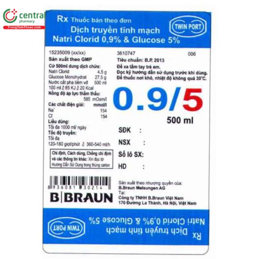 dich truyen tinh mach natri clorid 09 glucose 5 2 B0684