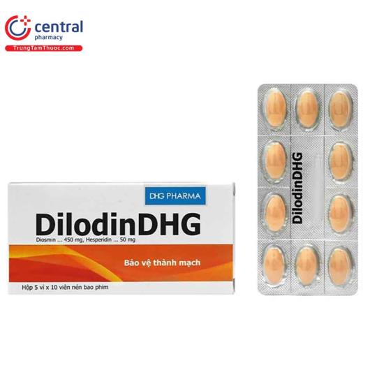 Thuốc Dilodin DHG điều trị bệnh trĩ và suy giãn tĩnh mạch hiệu quả