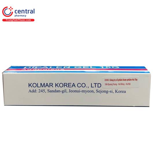 Thuốc Dipalen Gel 15g điều trị mụn trứng cá nhẹ, vừa