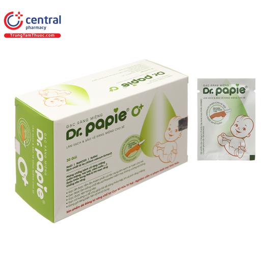[CHÍNH HÃNG] Gạc răng miệng Dr Papie làm sạch, bảo vệ khoang miệng