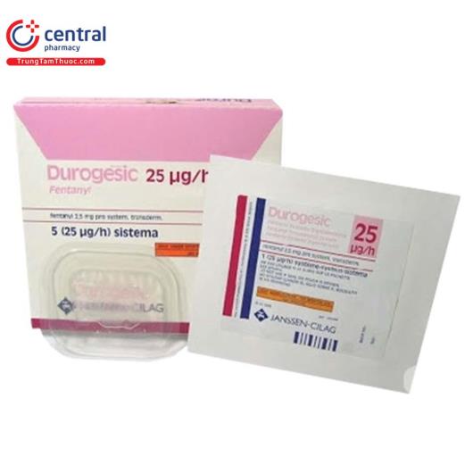 Durogesic 25 mcg/h - Thuốc biệt dược, công dụng , cách dùng - VN-19680-16