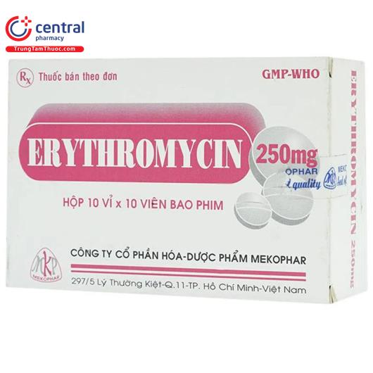erythromycin 250mg mekophar 4 N5137