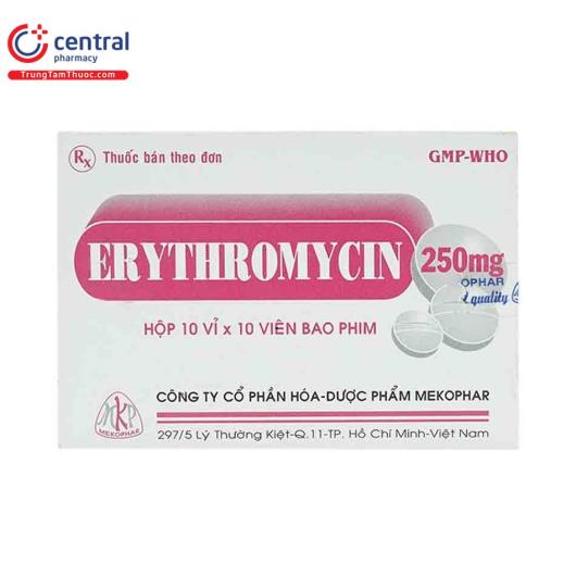 erythromycin 250mg mekophar K4171