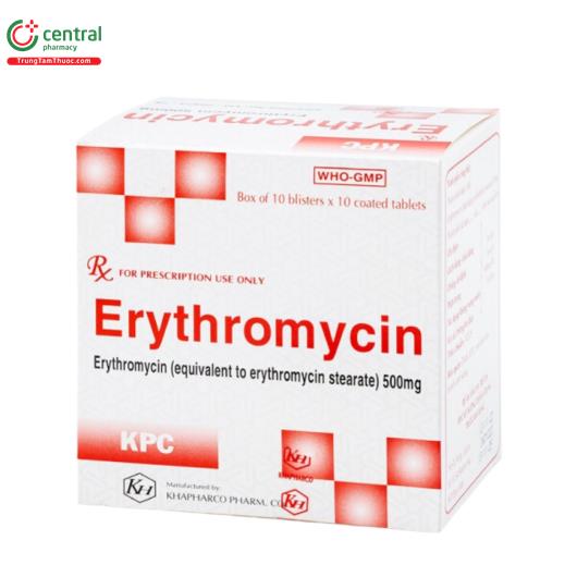 erythromycin 500mg kpc 1 M4775