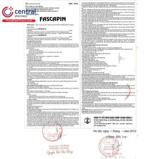 [CHÍNH HÃNG] Thuốc huyết áp Fascapin-10 Dopharma: chỉ định, giá