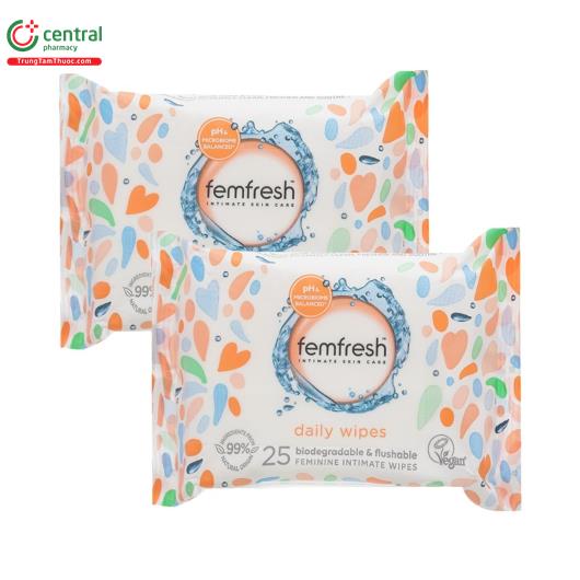 femfresh intimate skin care daily wipes 2 E1065