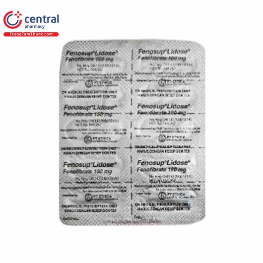 [CHÍNH HÃNG] Thuốc Fenosup Lidose 160 mg - Thuốc hạ mỡ máu hiệu quả