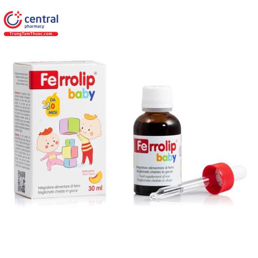 [CHÍNH HÃNG] Thuốc Ferrolip Baby bổ sung sắt cho trẻ thiếu máu