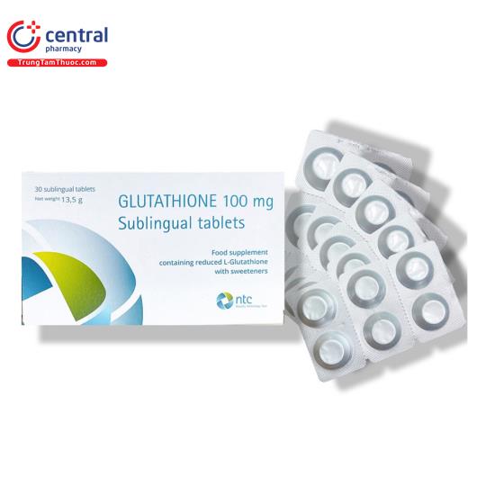 glutathione 100mg sublingual tablets 1 N5126