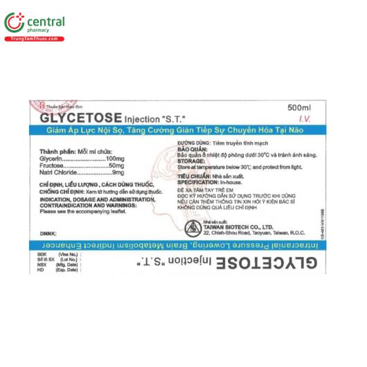 glycetose injection st 1 I3555