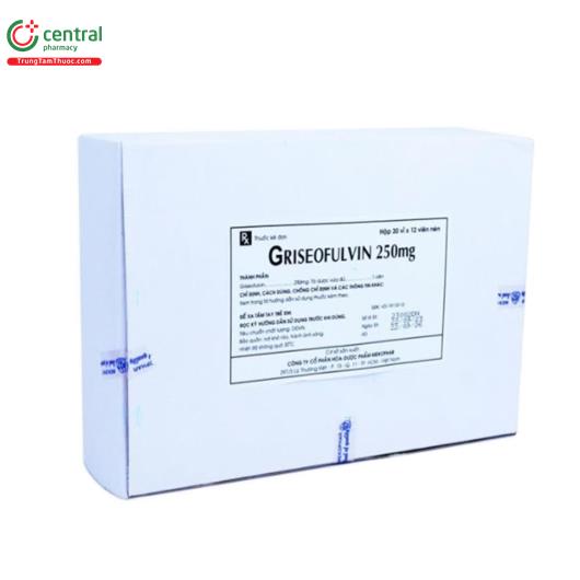 griseofulvin 250mg mekophar 1 G2775