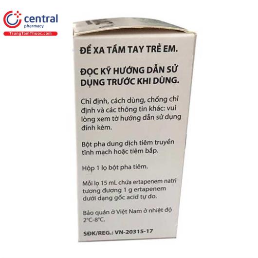 Thuốc Invanz 1g - Bột pha thuốc tiêm điều trị nhiễm khuẩn