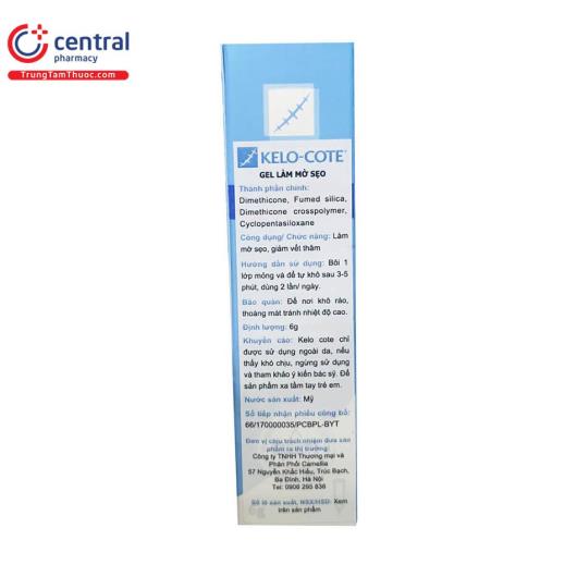 [CHÍNH HÃNG] Kem trị sẹo Kelo Cote 6g: tác dụng, cách dùng, giá bán