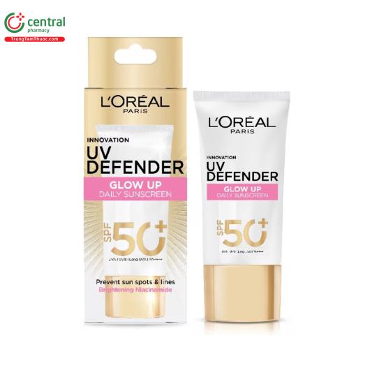 kem chong nang loreal uv defender glow up daily sunscreen spf50 pa 50ml 1 N5660