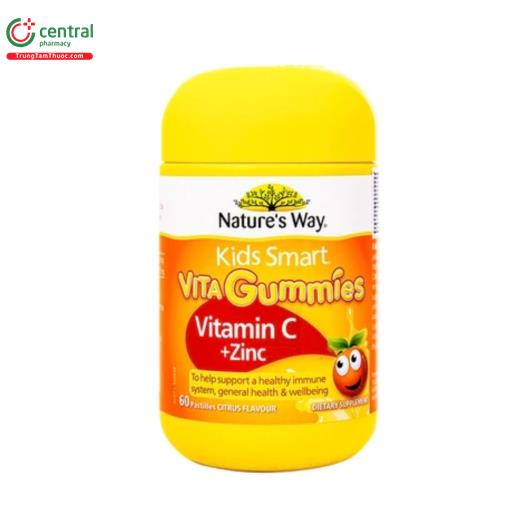 kids smart vita gummies vitamin c zinc 1 U8087