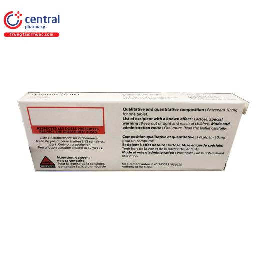 [CHÍNH HÃNG] Thuốc Lysanxia 10mg Alfasigma điều Trị Rối Loạn Lo âu