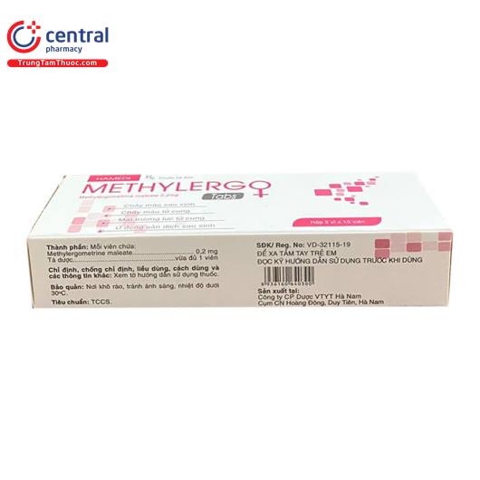 [CHÍNH HÃNG] Thuốc Methylergo Tabs ngăn ngừa chảy máu