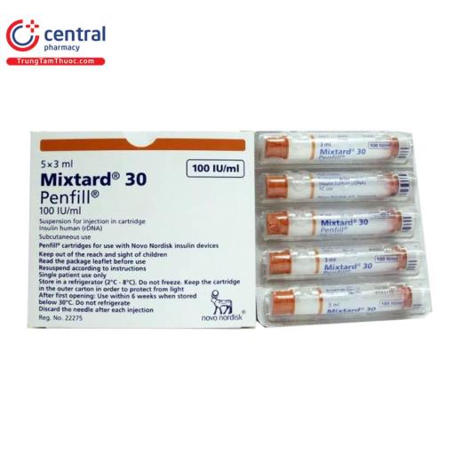 mixtard 30 penfill 100iu ml 1 M5286