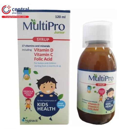 Thuốc MultiPro Junior 120ml: bổ sung vitamin và khoáng chất