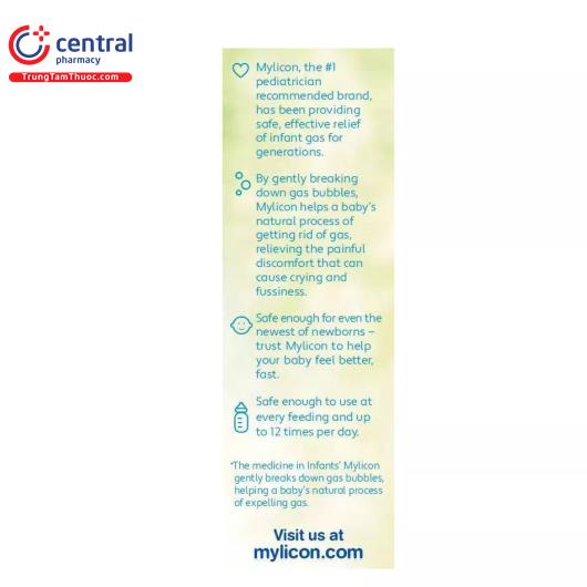 [CHÍNH HÃNG] Thuốc Mylicon Gas Relief Drops 30ml hỗ trợ tiêu hóa