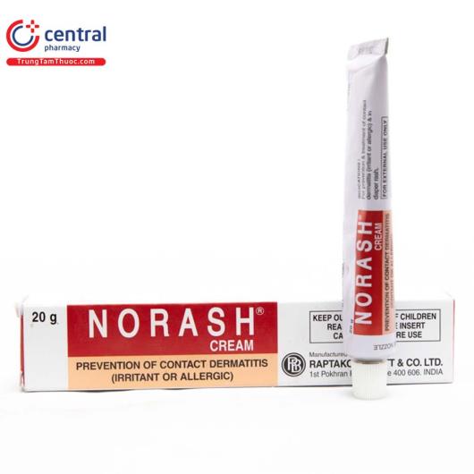 [CHÍNH HÃNG] Thuốc Norash 20g điều trị viêm da do tiếp xúc, dị ứng