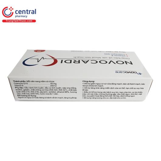Thuốc Novocardi ngăn ngừa xơ vữa động mạch, tốt cho tim mạch
