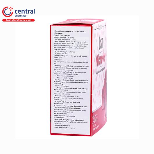 [CHÍNH HÃNG] Thuốc Ocean Microfer hỗ trợ điều trị thiếu máu