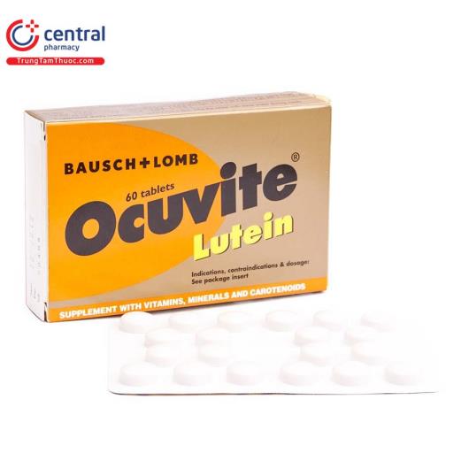 Thuốc Ocuvite Lutein Cách dùng liều dùng, lưu ý khi sử dụng