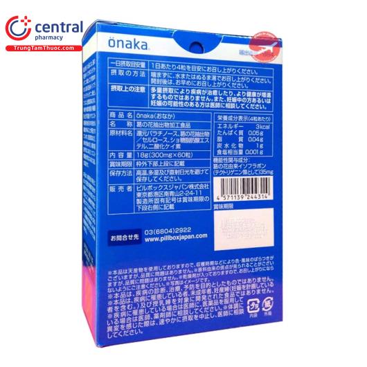 Viên uống giảm mỡ bụng Onaka Pillbox Nhật Bản giúp vòng eo thon gọn