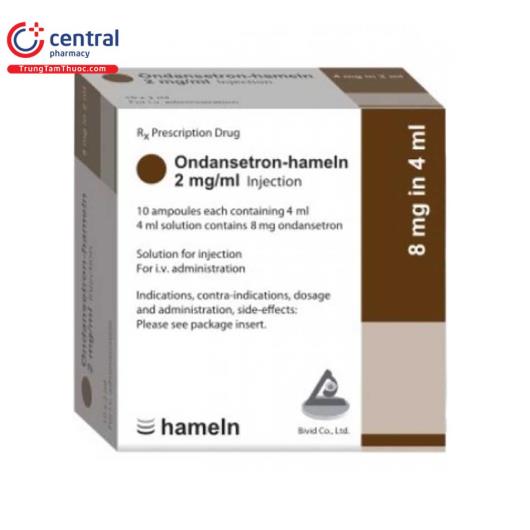 Thuốc Ondansetron-hameln 2mg/ml injection: tác dụng, liều dùng