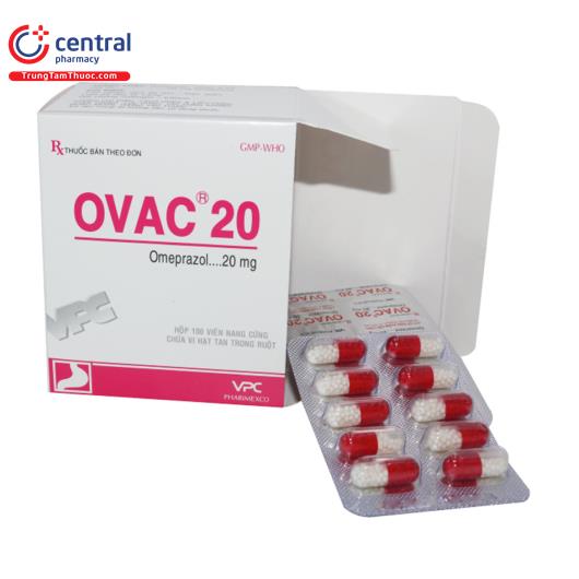 [CHÍNH HÃNG] Thuốc Ovac 20mg điều trị viêm loét dạ dày
