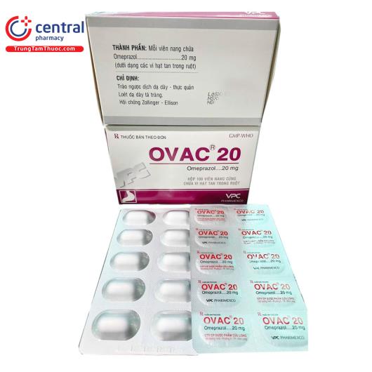 [CHÍNH HÃNG] Thuốc Ovac 20mg điều trị viêm loét dạ dày