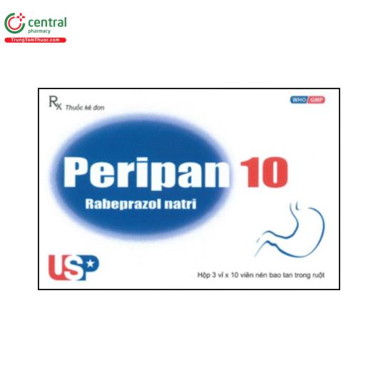 Peripen Thuốc Peripan 10mg điều trị loét dạ dày, hội chứng Zollinger-Ellison