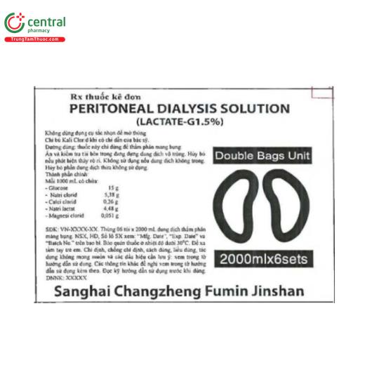 peritoneal dialysis solution lactate g 1 5 1 L4765
