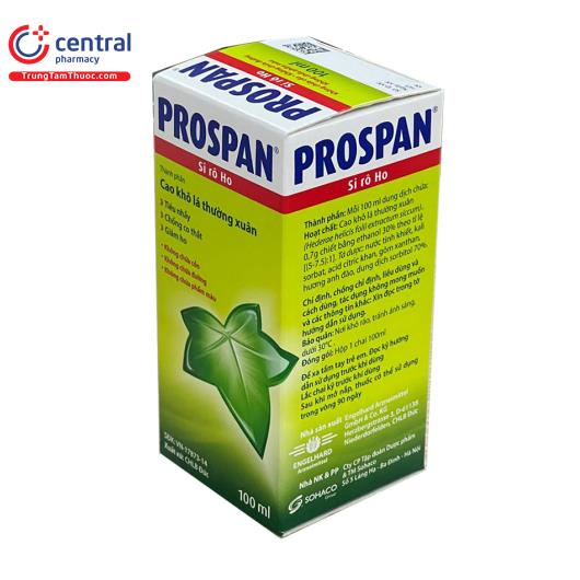 [CHÍNH HÃNG] Thuốc Si Rô Ho Prospan 100ml: Tác dụng, cách dùng - liều dùng