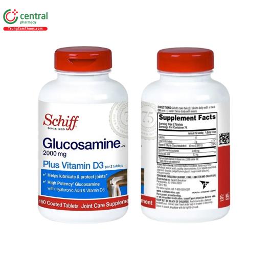 schiff glucosamine 2000mg plus vitamin d3 3 J3220