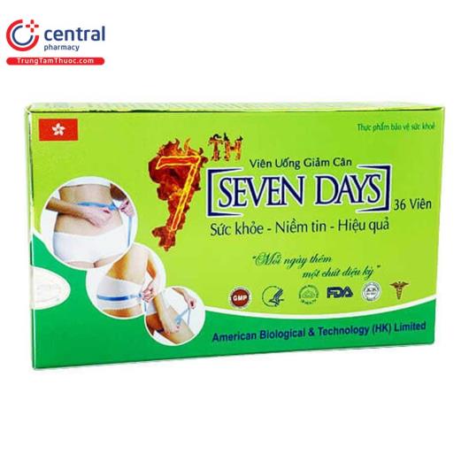 [CHÍNH HÃNG] Thuốc viên uống giảm cân Seven Days cho phái đẹp