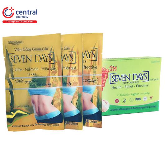 [CHÍNH HÃNG] Thuốc viên uống giảm cân Seven Days cho phái đẹp