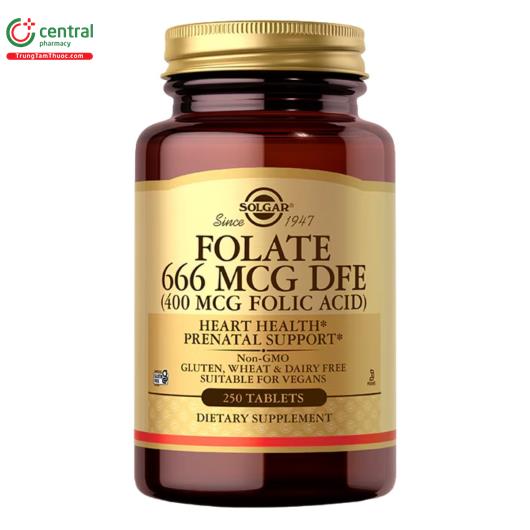 solgar folate 666 mcg dfe C0331