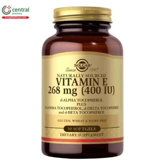 solgar naturally sourced vitamin e 268 mg 400iu D1051