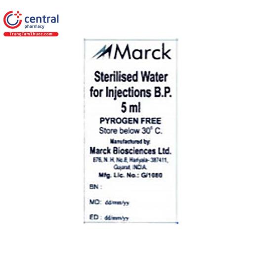 sterilised water for injection bp 2 Q6082