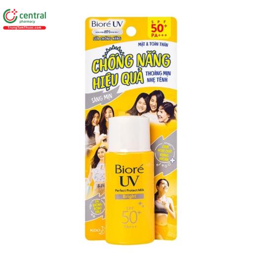 sua chong nang biore uv perfect protect milk bright spf 50 pa 25ml 1 V8375