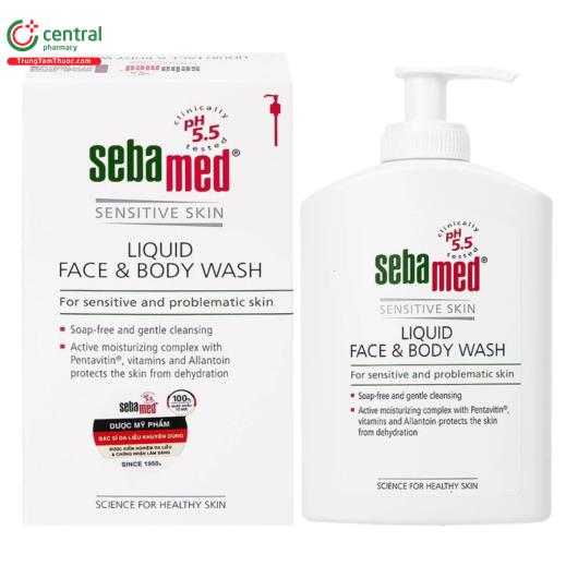 sua rua mat va tam toan than liquid face body wash sebamed 9 S7741