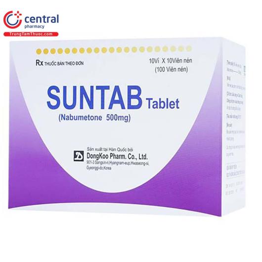 [CHÍNH HÃNG] Thuốc Suntab Tablet 500mg điều trị viêm xương khớp