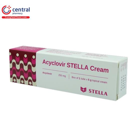 Thuốc Acyclovir STELLA Cream dùng điều trị vir…