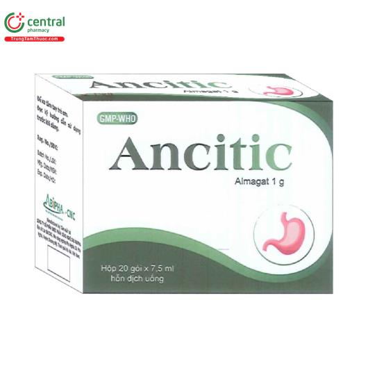 Thuốc Ancitic 1g/7,5ml - Điều trị triệu chứng tăng tiết acid dạ dày
