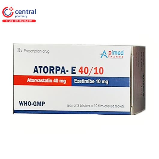 [CHÍNH HÃNG] Thuốc Atorpa-E 40/10 phòng ngừa bệnh tim mạch